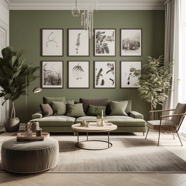 Les nuances captivantes du vert olive en décoration d’intérieur