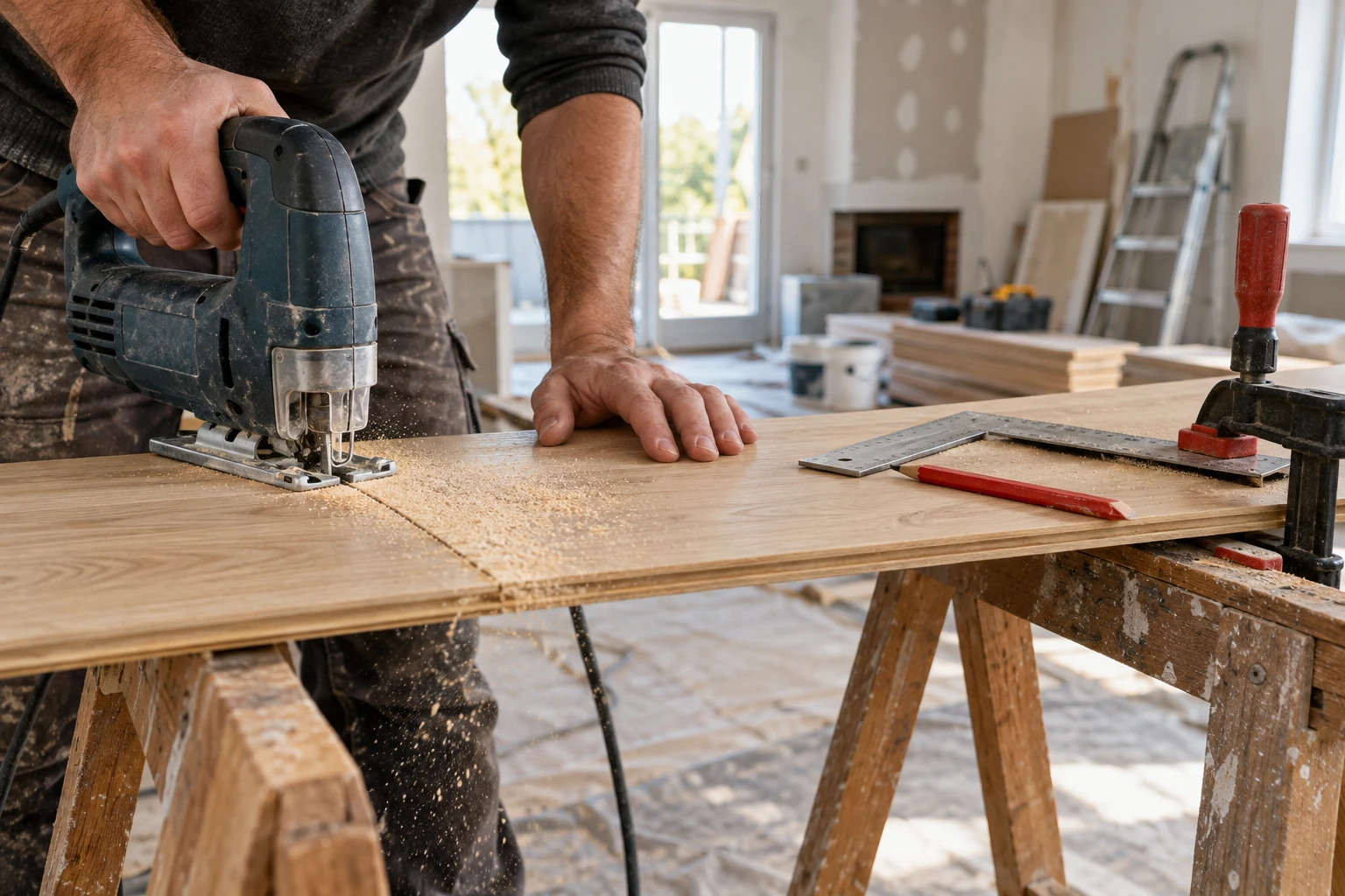 Découpe du parquet : le bon outil et le bon geste