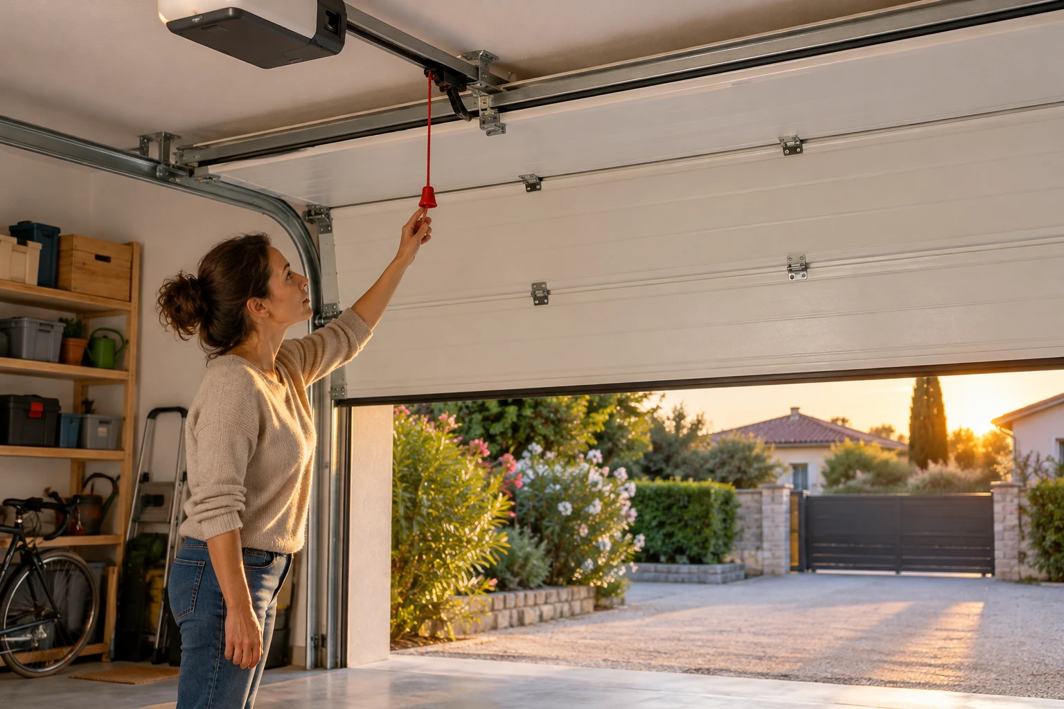 Problème de porte de garage sectionnelle : le diagnostic pas à pas